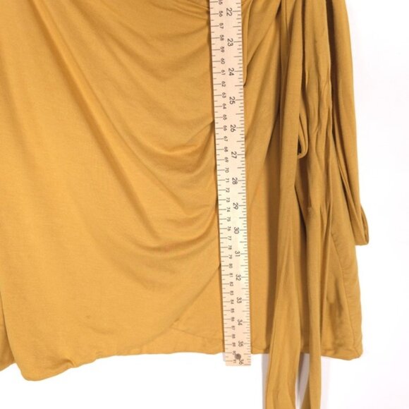 House of Harlow 1960 x Revolve Gold Rya Mini Dress SMALL Tie Waist‎ Soft Rayon - Picture 7 of 11